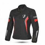 BELA Bradley Lady Motorcycle Textile Jacket Black Red