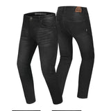 BELA Clark Men Motorcycle Jeans 32L Black Spray