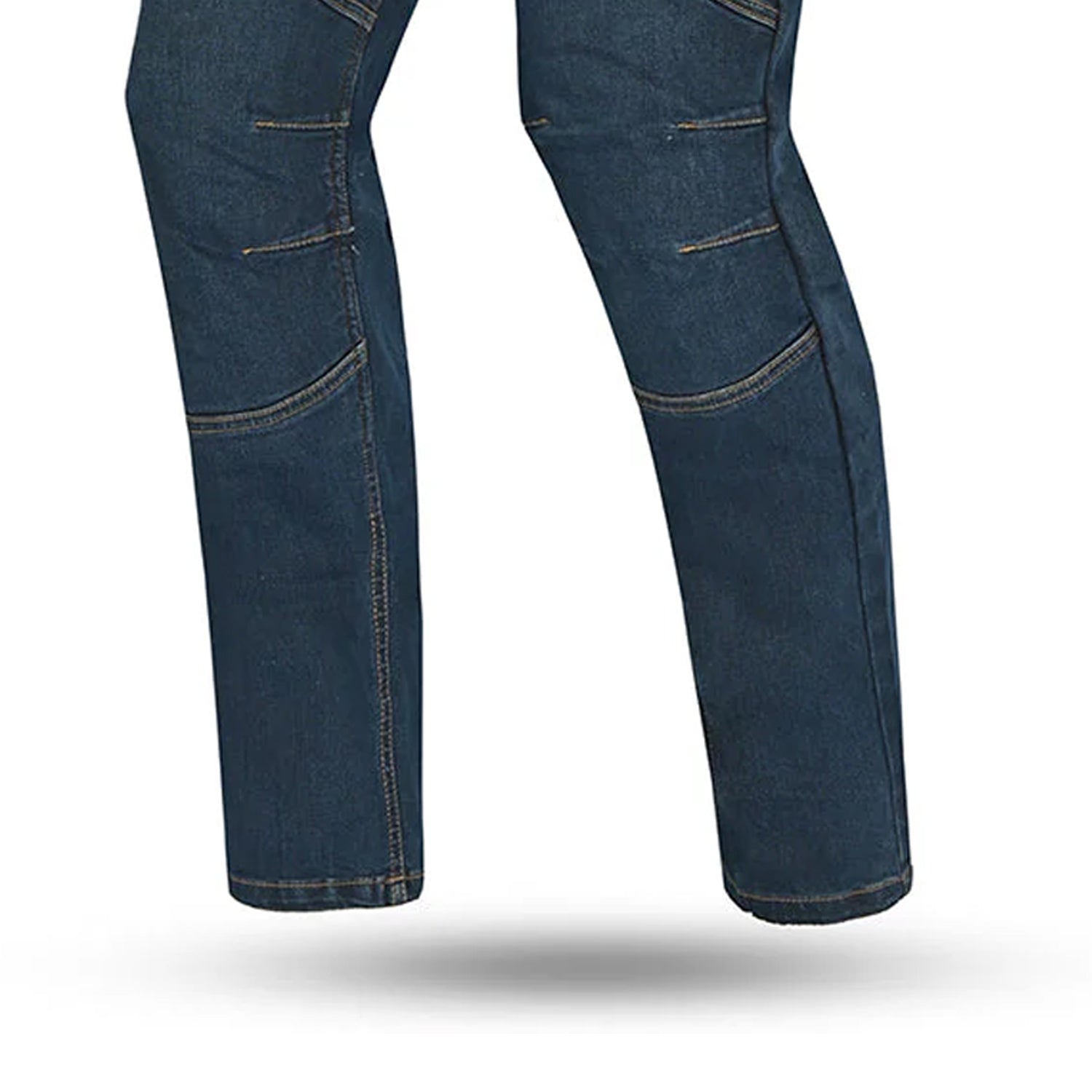 BELA Crack Denim Jeans Pants Blue