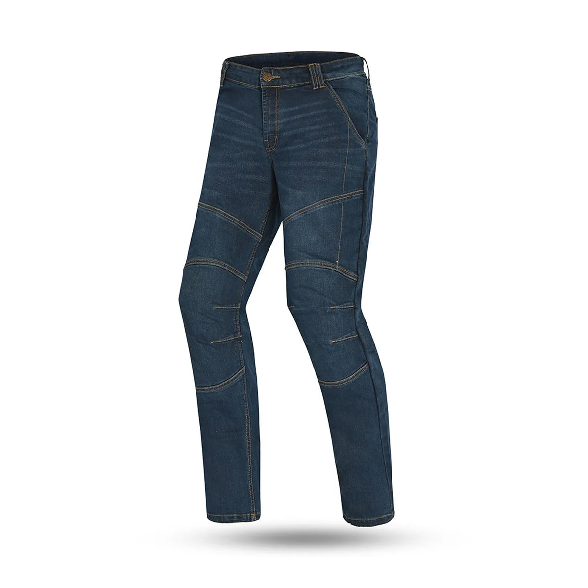BELA Crack Denim Jeans Pants Blue