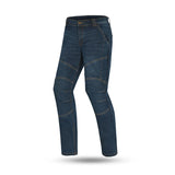 BELA Crack Denim Jeans Pants Blue