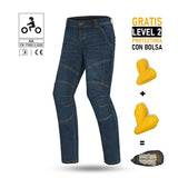 BELA Crack Denim Jeans Pants Blue
