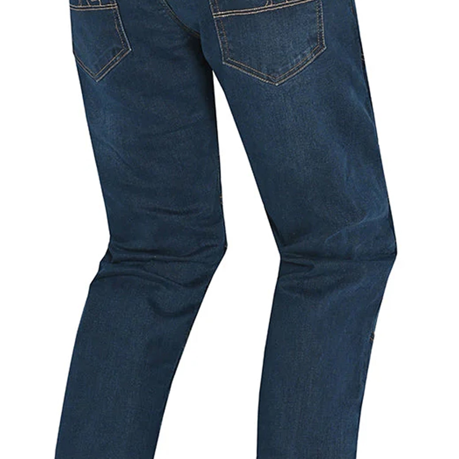 BELA Crack Denim Jeans Pants Blue