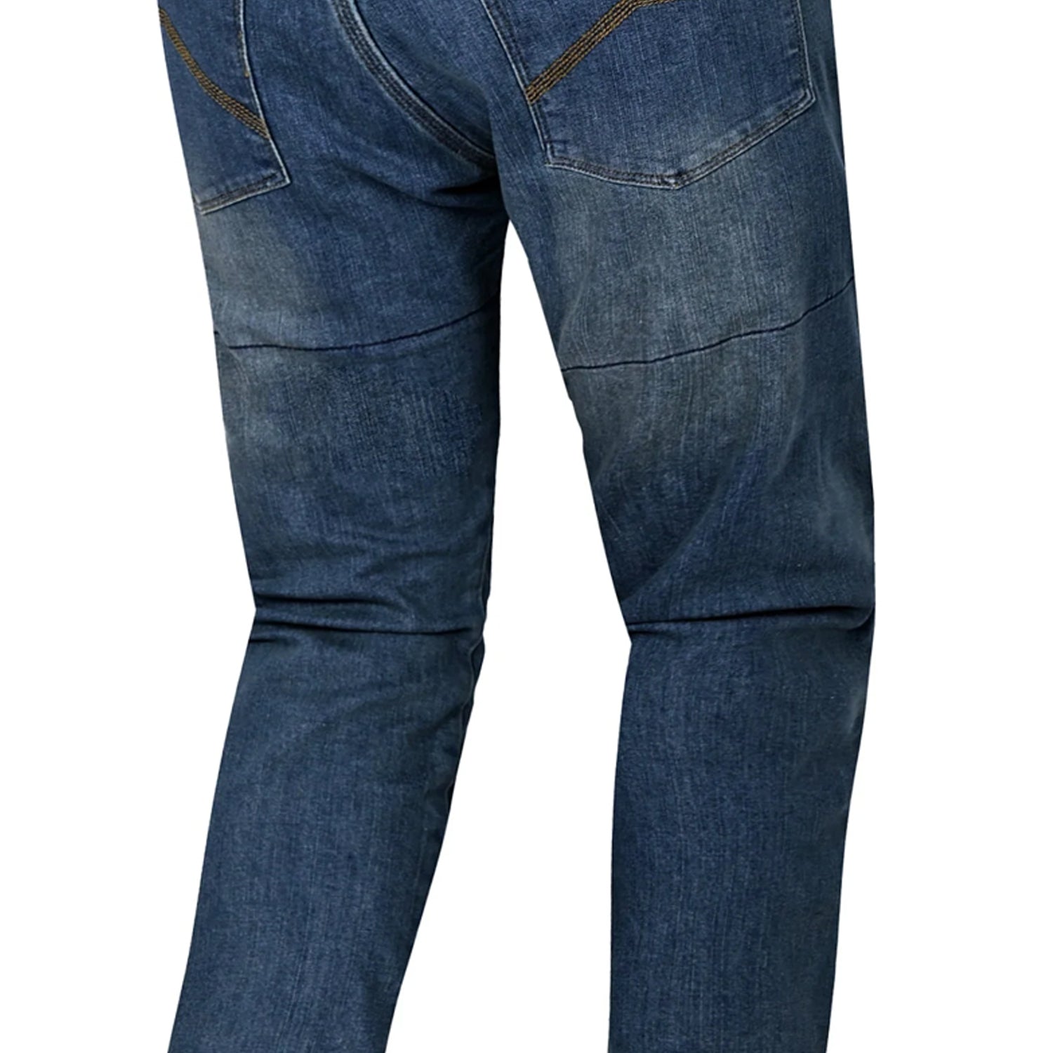BELA DRIFTER MEN MOTORCYCLE DENIM JEANS 32L DARK BLUE