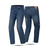 BELA DRIFTER MEN MOTORCYCLE DENIM JEANS 32L MEDIUM BLUE