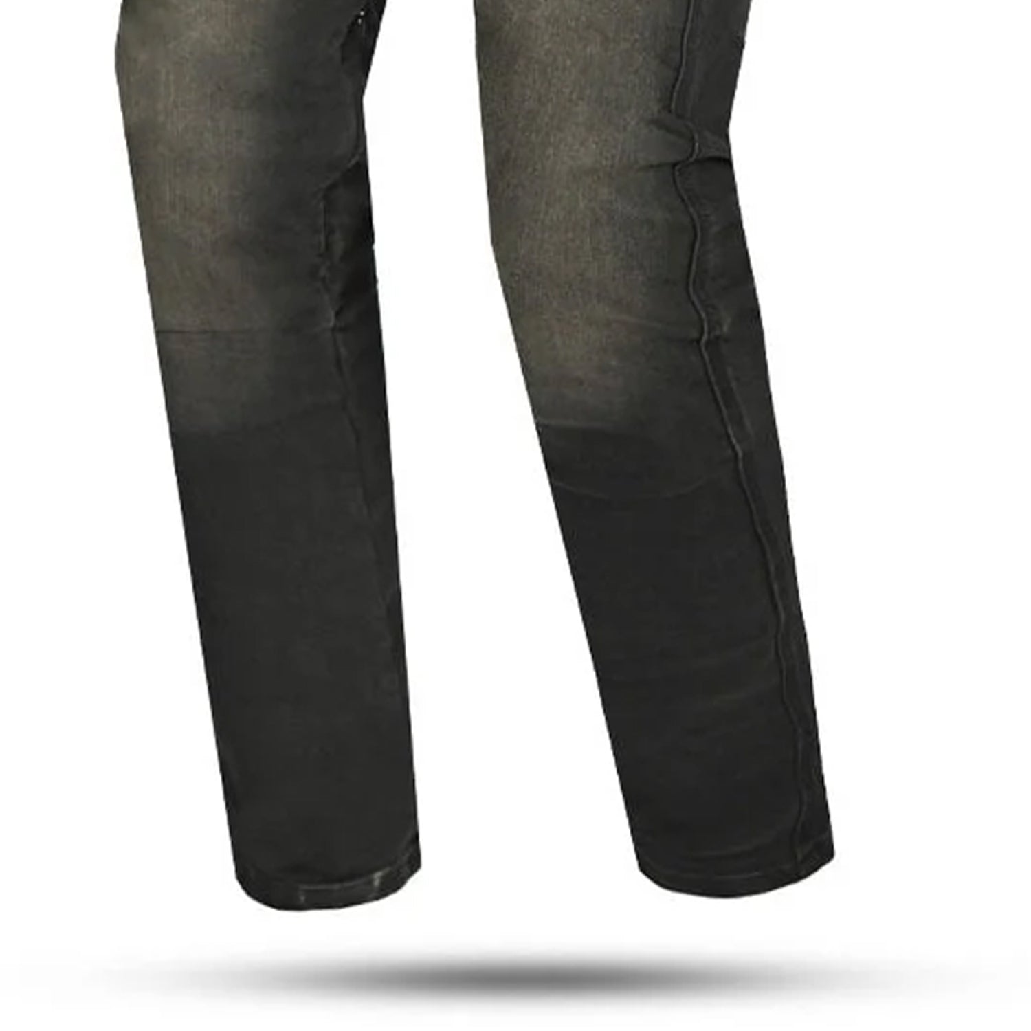 BELA DRIFTER MEN MOTORCYCLE DENIM JEANS 34L BLACK KHAKI TINT