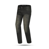 BELA DRIFTER MEN MOTORCYCLE DENIM JEANS 34L BLACK KHAKI TINT