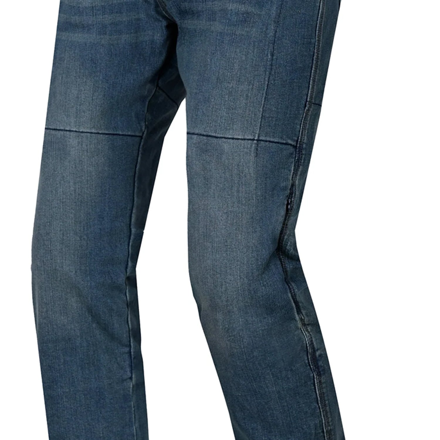 BELA DRIFTER MEN MOTORCYCLE DENIM JEANS 34L GREY BLUE TINT