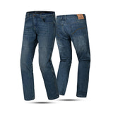 BELA DRIFTER MEN MOTORCYCLE DENIM JEANS 34L GREY BLUE TINT