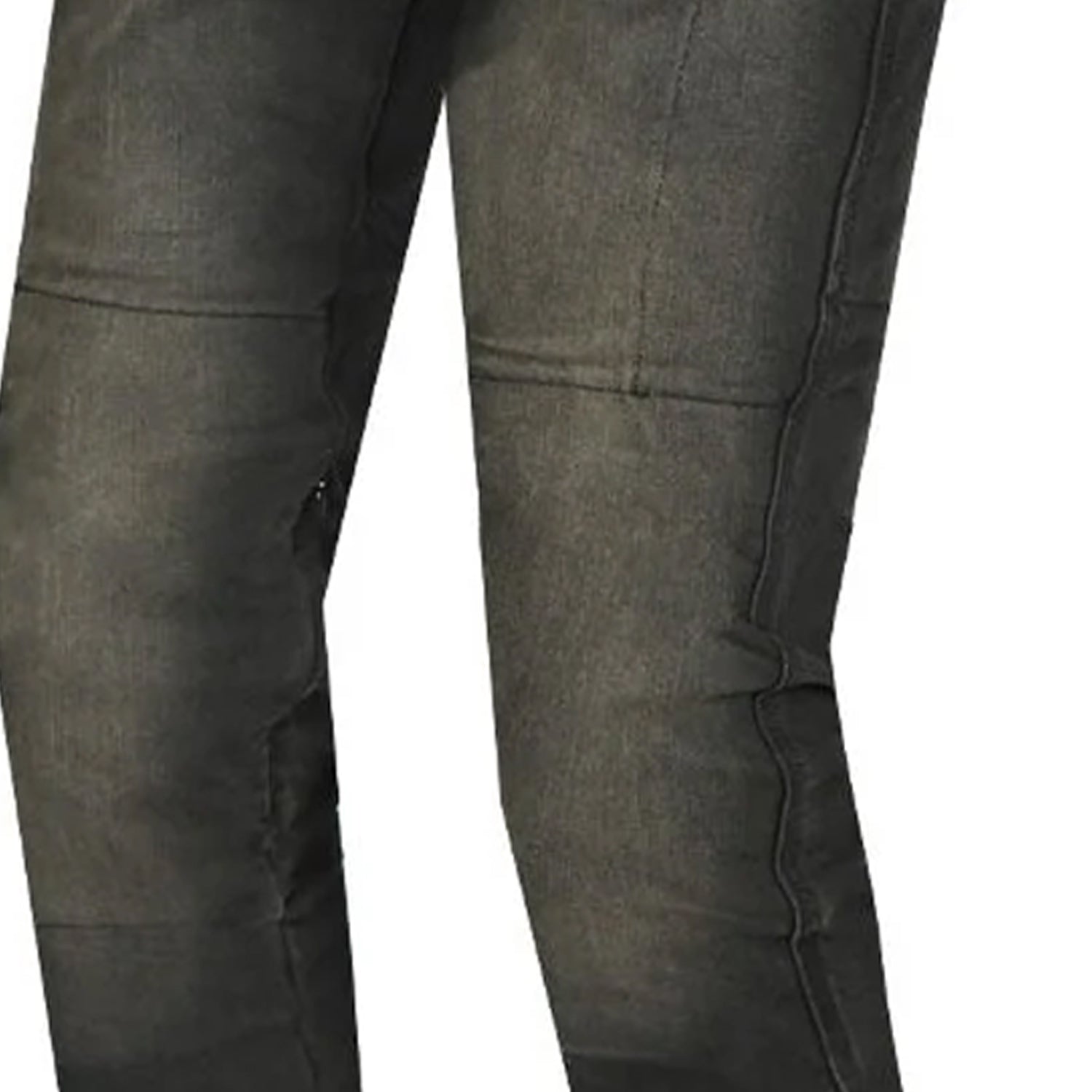 BELA DRIFTER MEN MOTORCYCLE DENIM JEANS 34L KHAKI BLACK