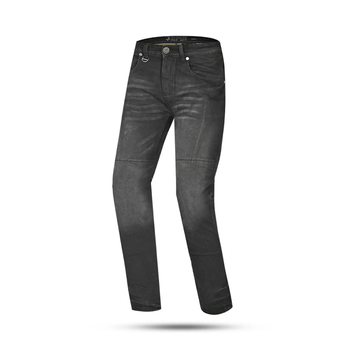 BELA DRIFTER MOTORCYCLE DENIM JEANS 32L BLACK