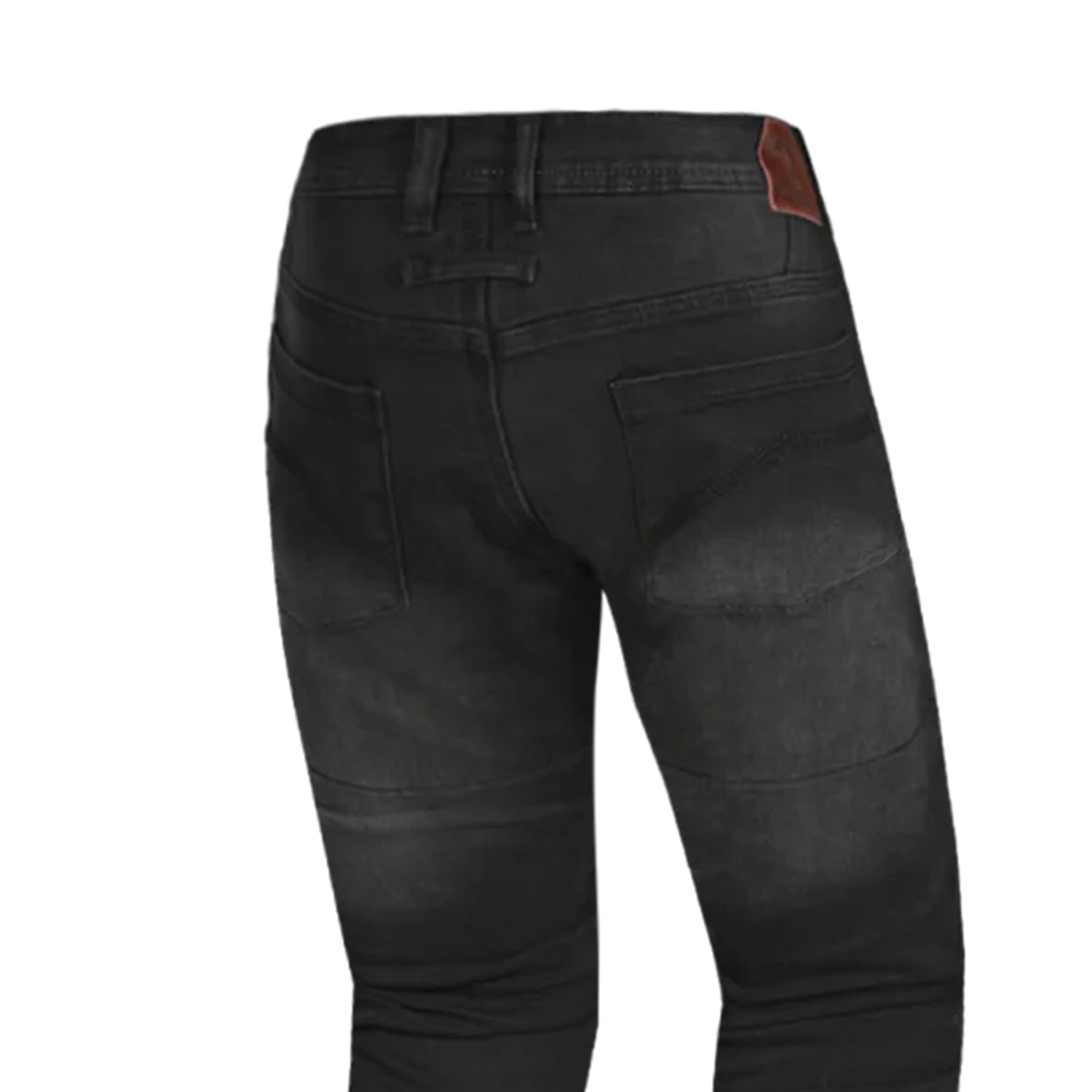 BELA DRIFTER MOTORCYCLE DENIM JEANS 34L BLACK TIE & DYE