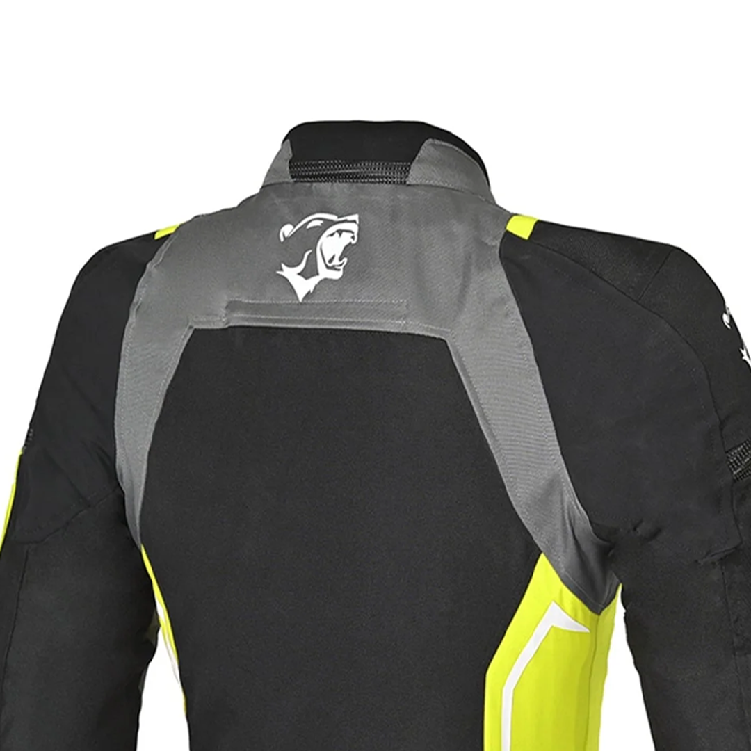 BELA Elanur Lady Textile Motorcycle Touring Jacket Black Grey Yellow