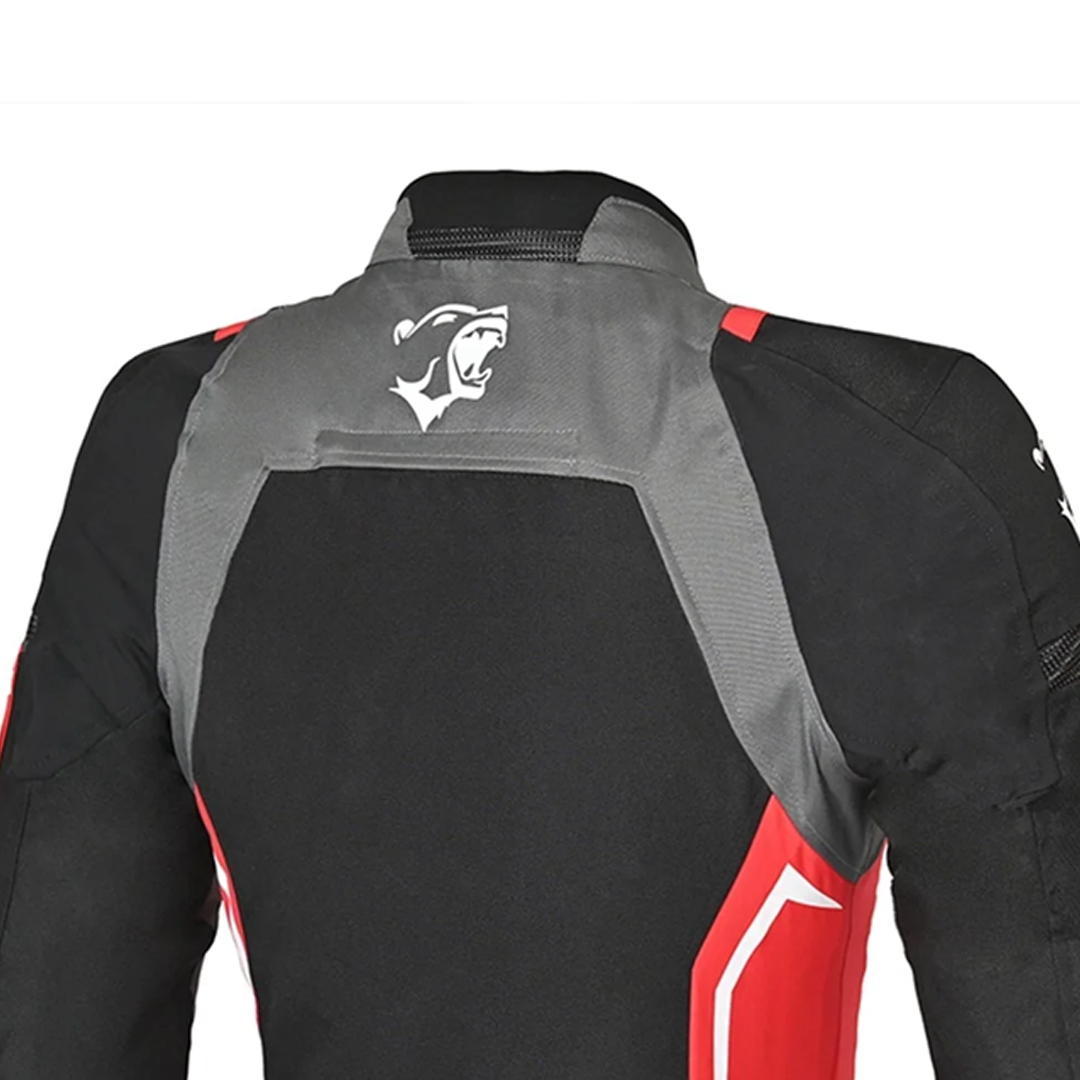 BELA Elanur Lady Textile Motorbike Jacket Black/Anthracite/Red