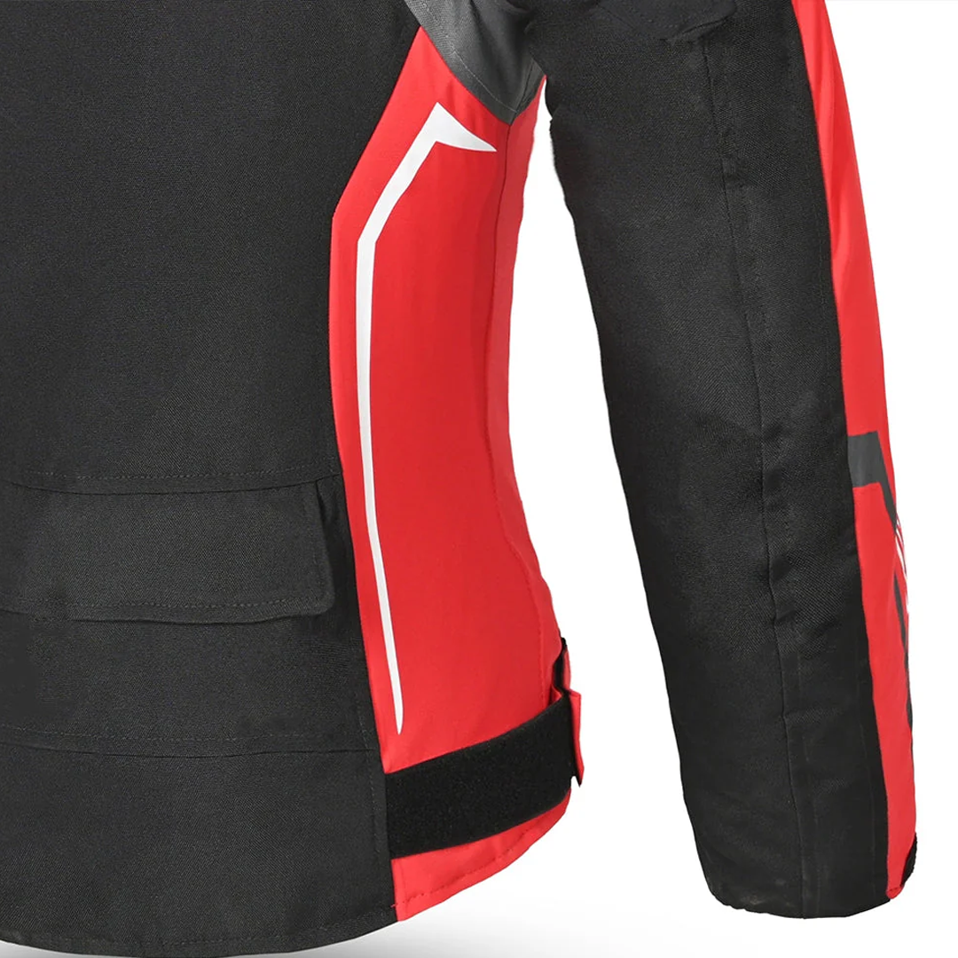BELA Elanur Lady Textile Motorbike Jacket Black/Anthracite/Red