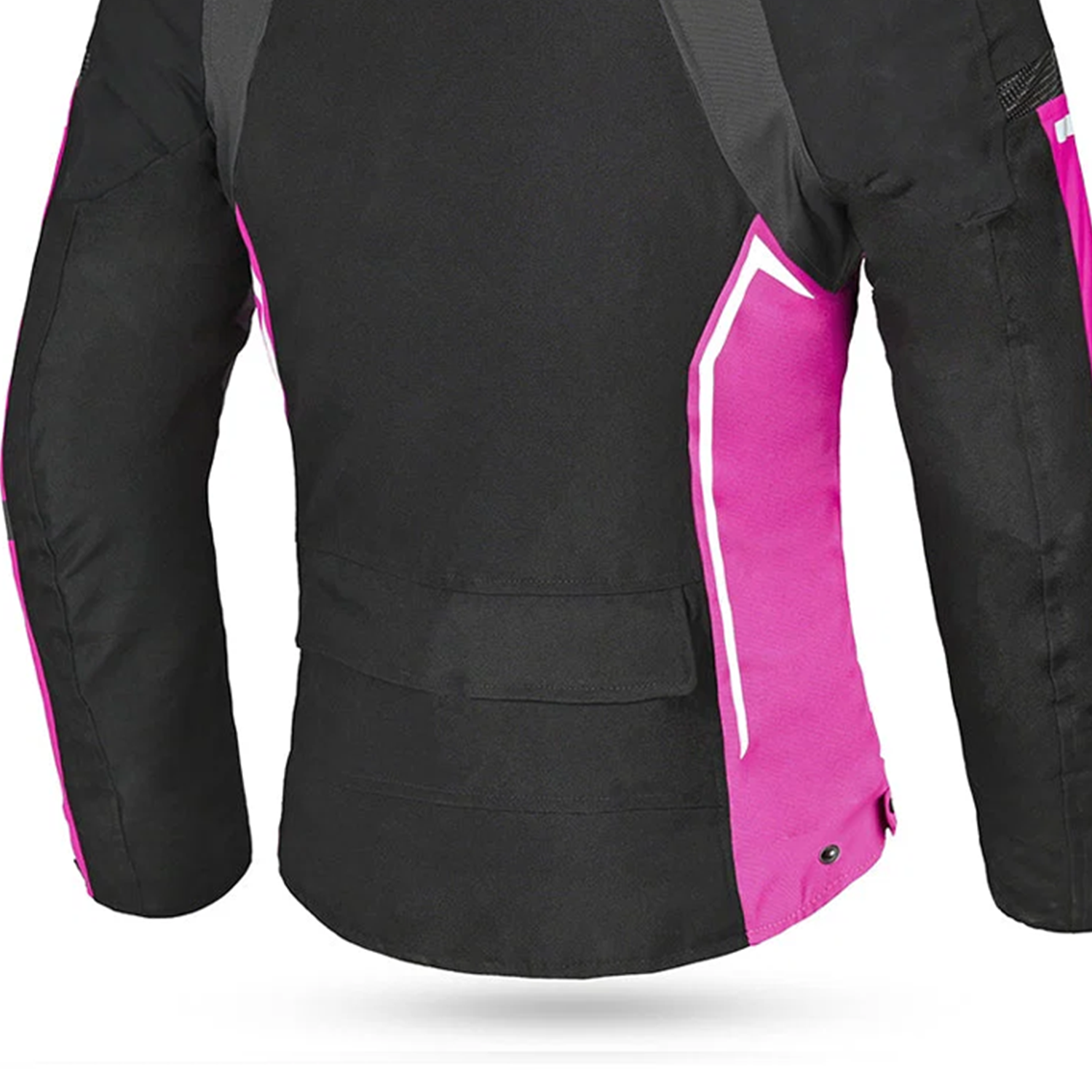 BELA Elanur Lady Motorcycle Textile Touring Jacket Black Grey Pink
