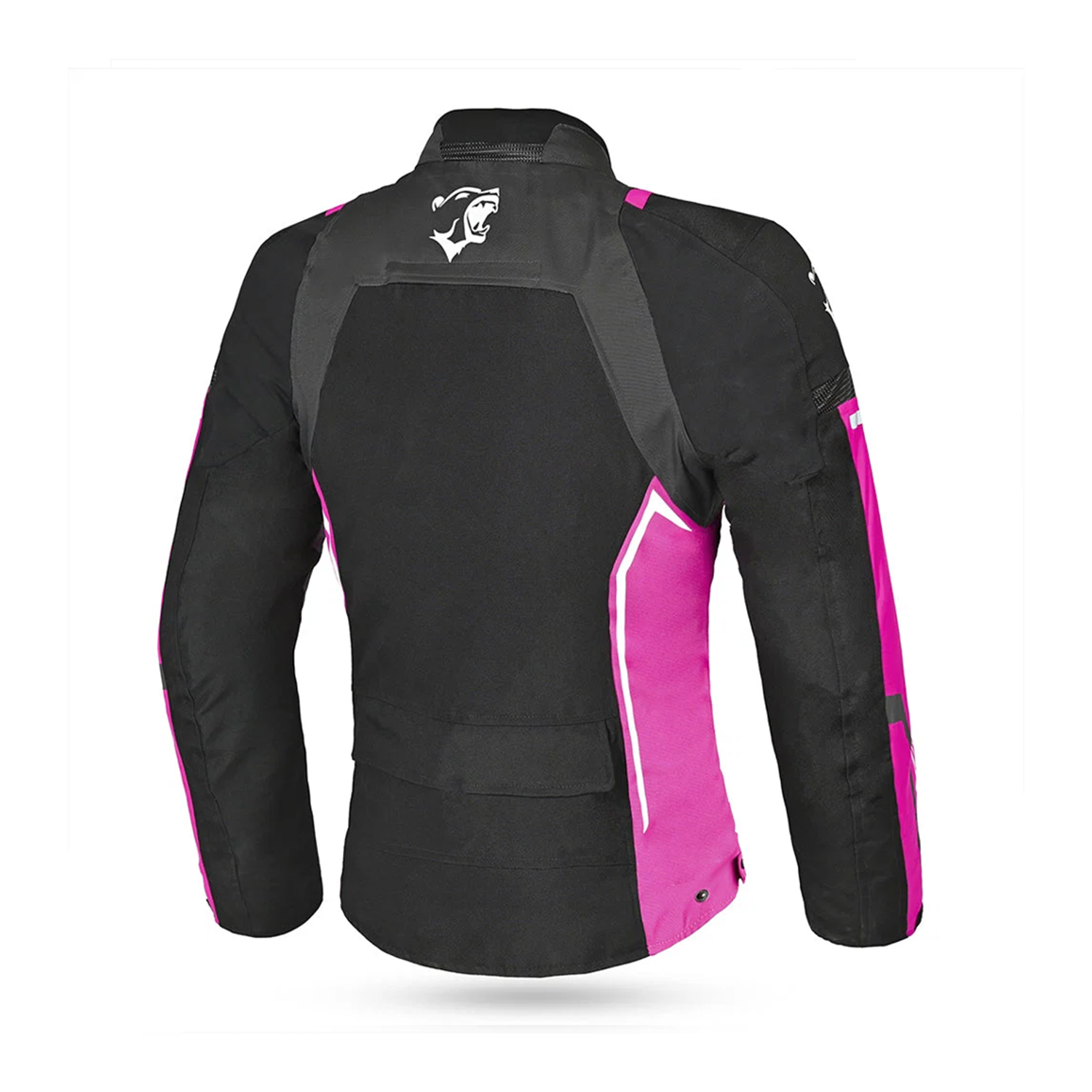 BELA Elanur Lady Motorcycle Textile Touring Jacket Black Grey Pink