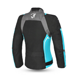 BELA Elanur Lady Motorbike Textile Jacket Black Grey Turquoise
