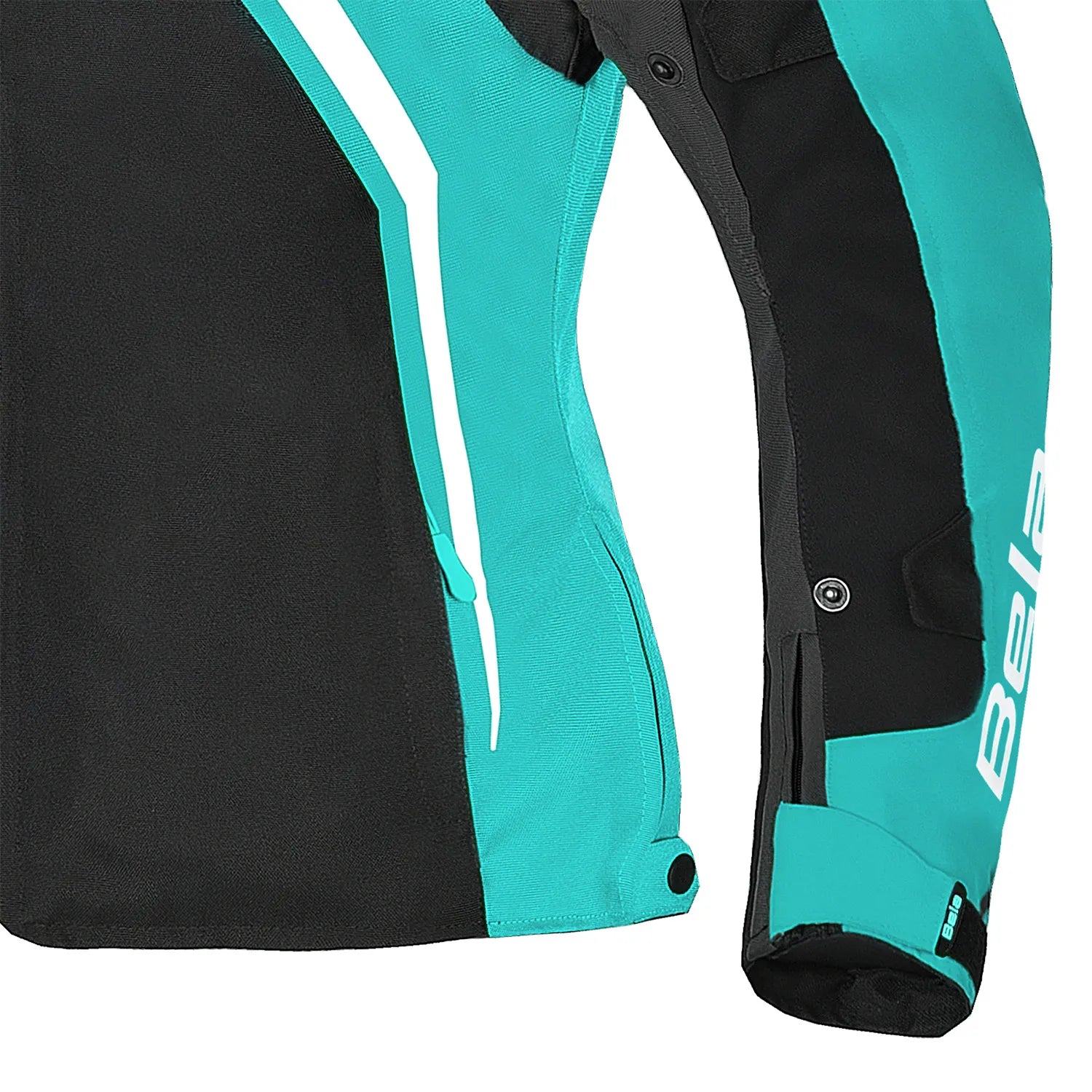 BELA Elanur Lady Motorbike Textile Jacket Black Grey Turquoise