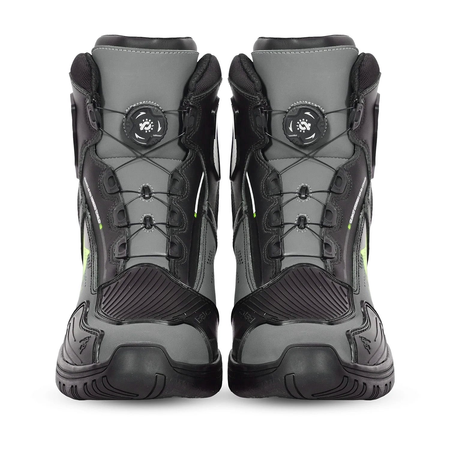 BELA EXTREME FORCE URBAN MOTORCYCLE BOOTS BLACK GREY YELLOW