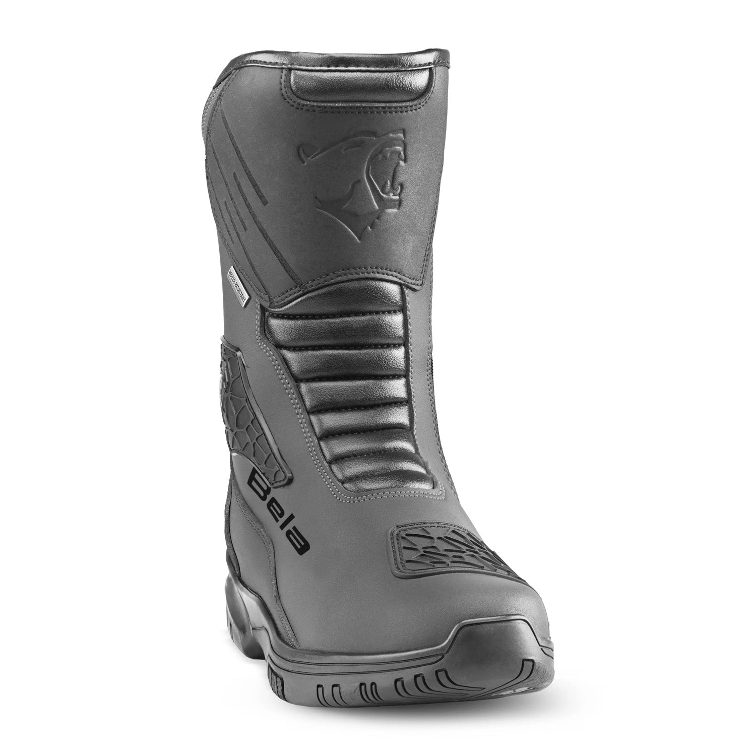 BELA Gladiator Touring Motorcycle Leather Boots Black/Grey