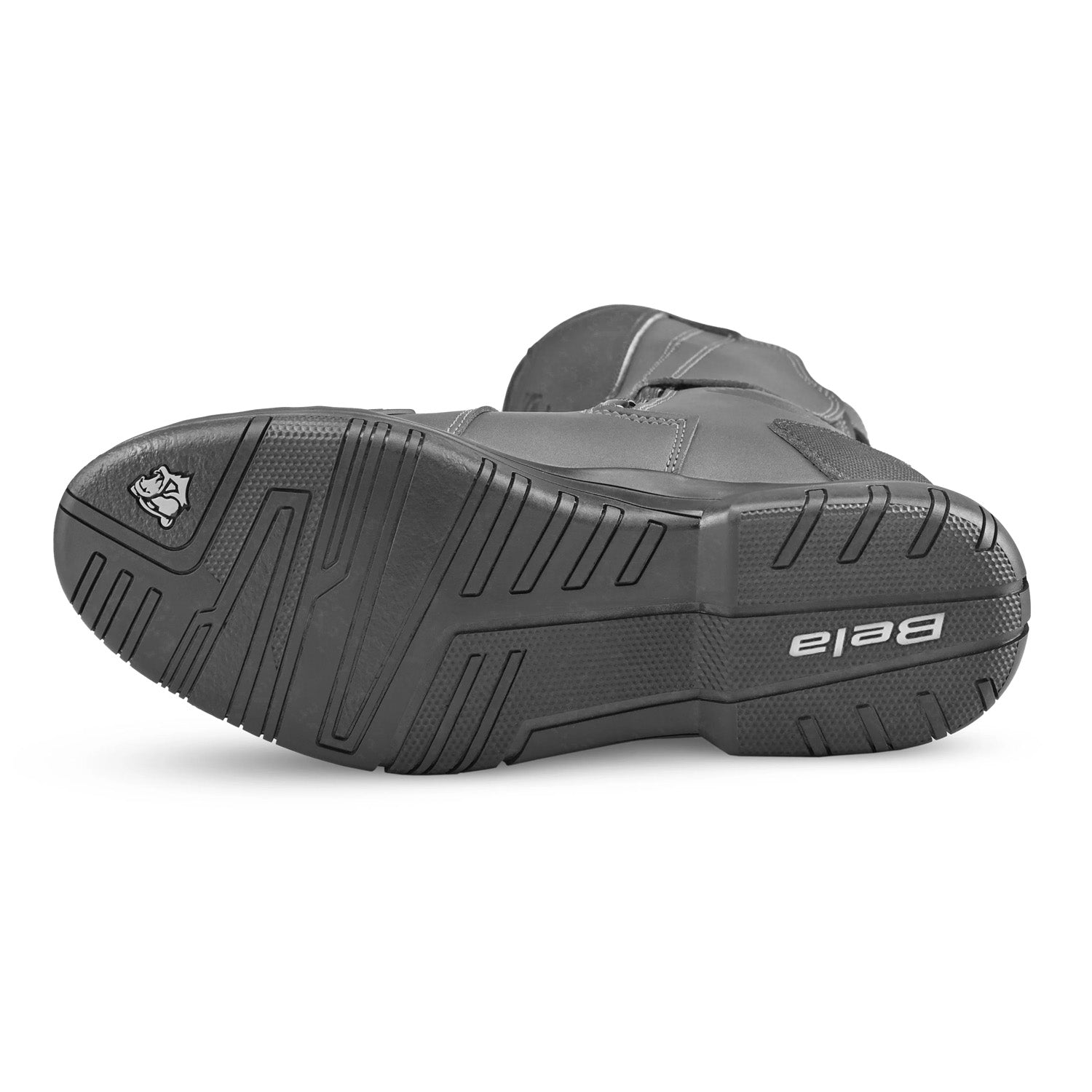 BELA Gladiator Touring Motorcycle Leather Boots Black/Grey