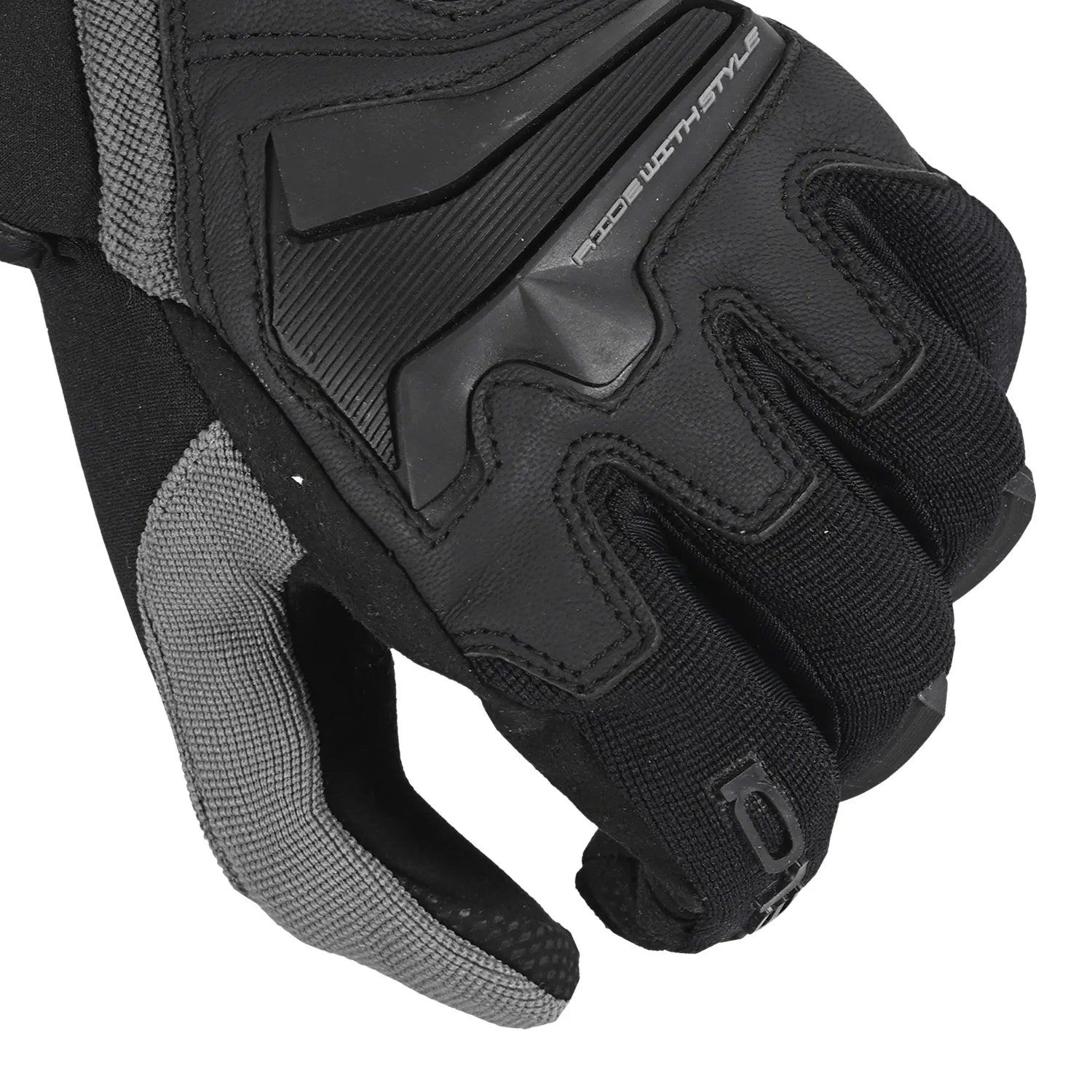 BELA Star Motorcycle Gloves Dark Grey Black