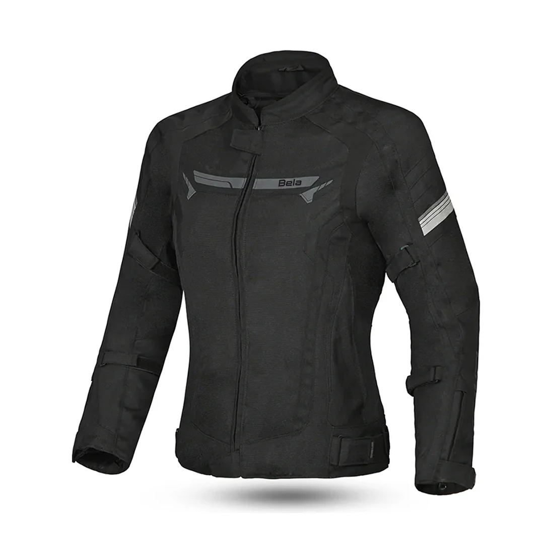 Bela Highland Lady Motorcycle Jacket Black Grey