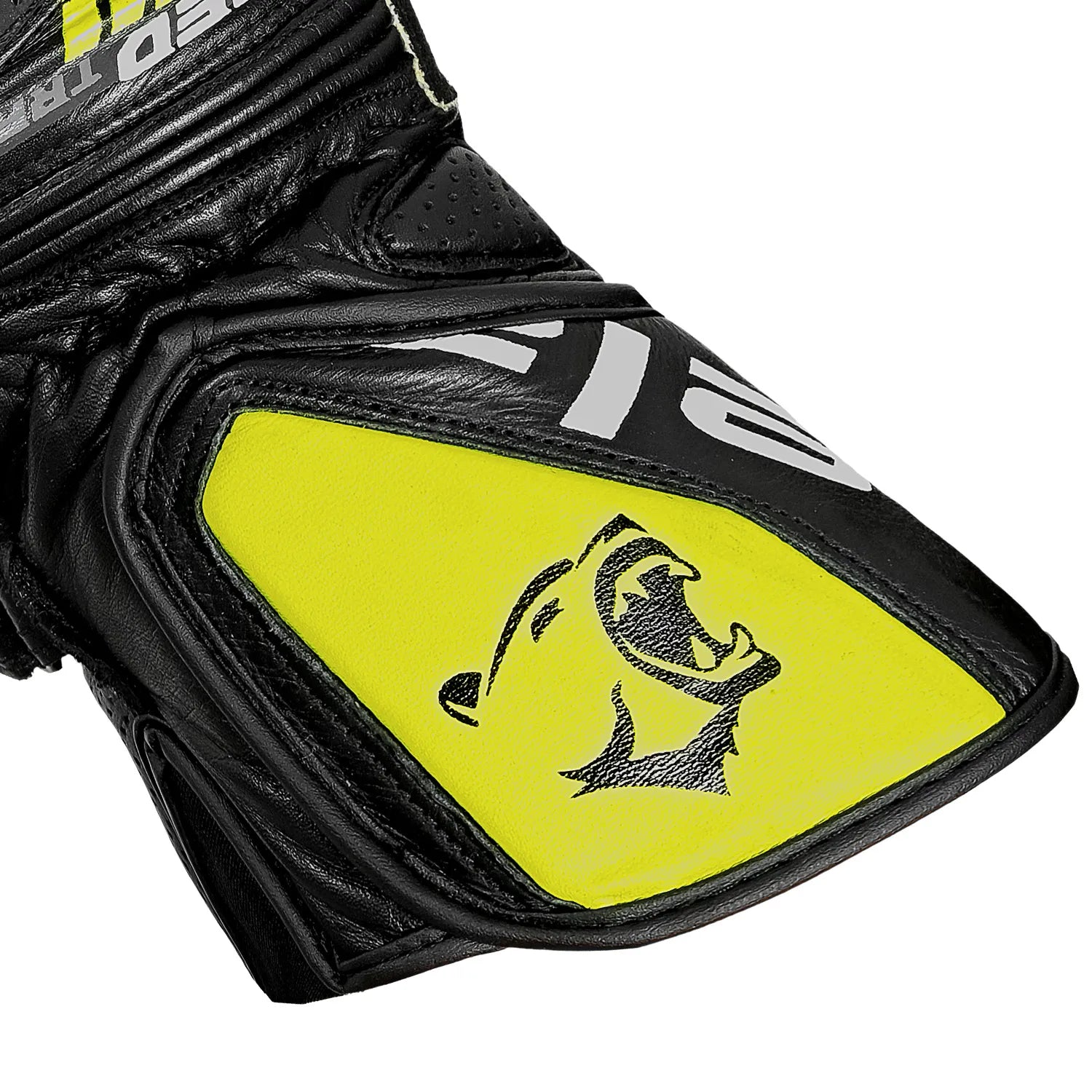 BELA Lemox Men's Motorcycle Racing Gloves Black White Yellow