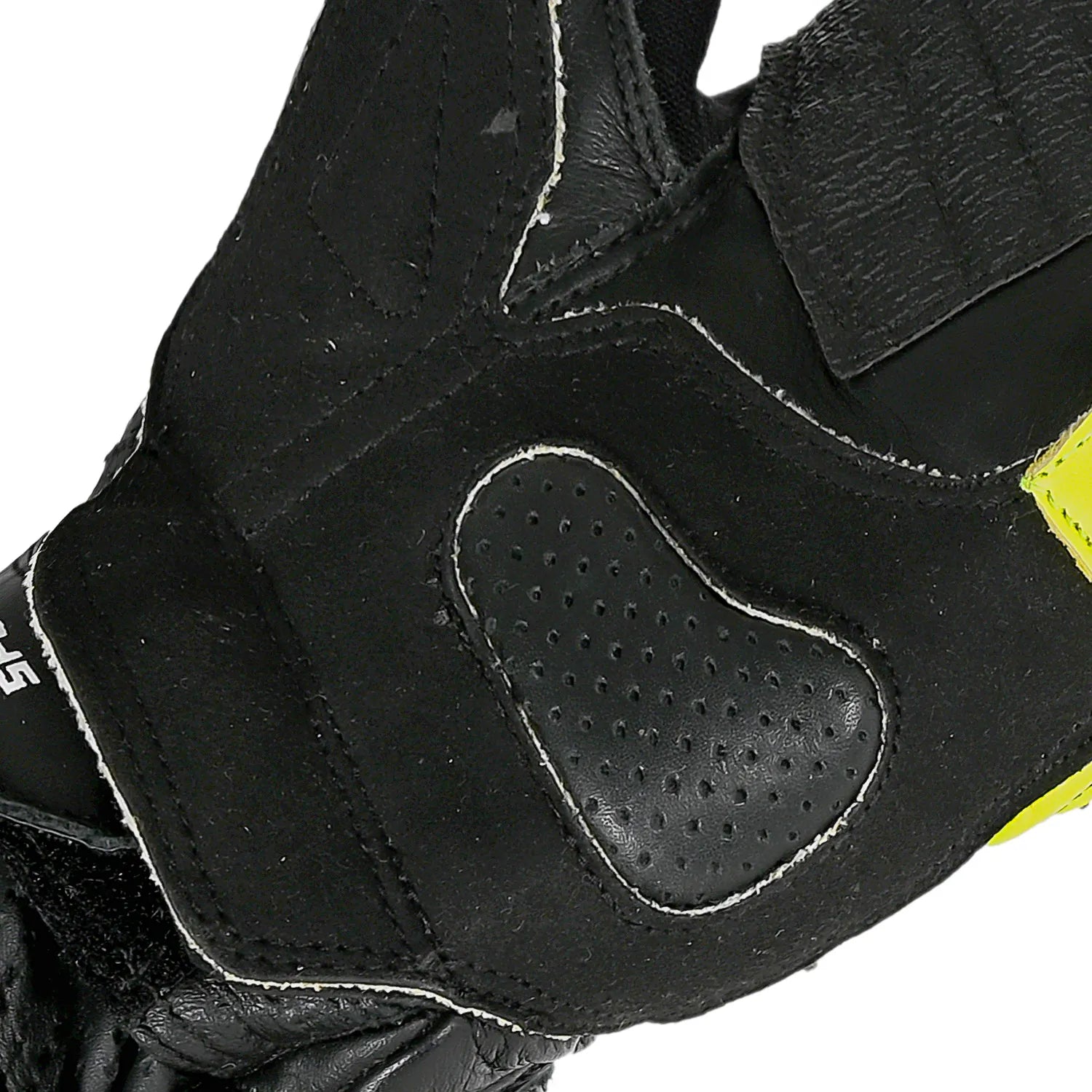 BELA Lemox Men's Motorcycle Racing Gloves Black White Yellow