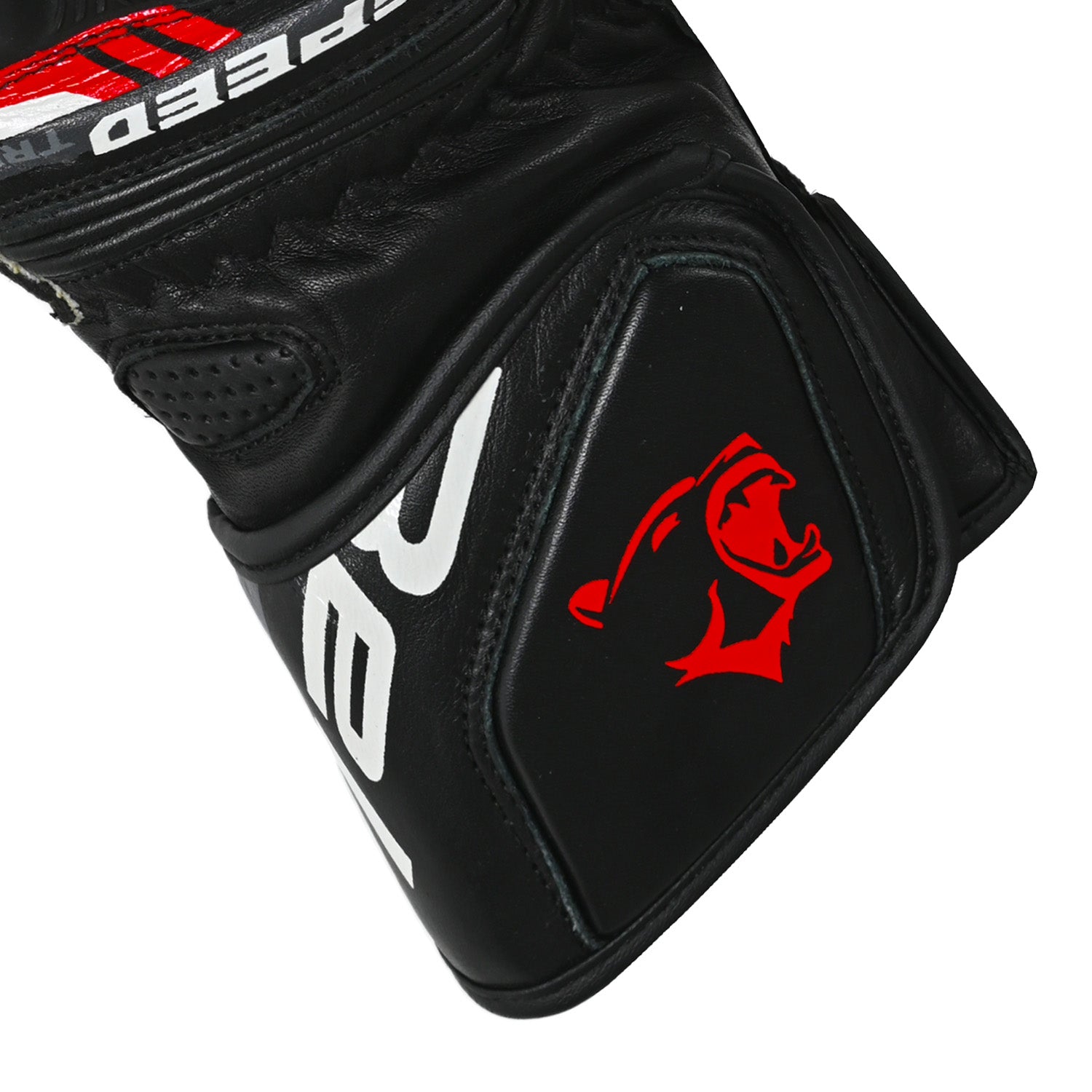 BELA Lemox Racing Motorcycle Gloves Black Red