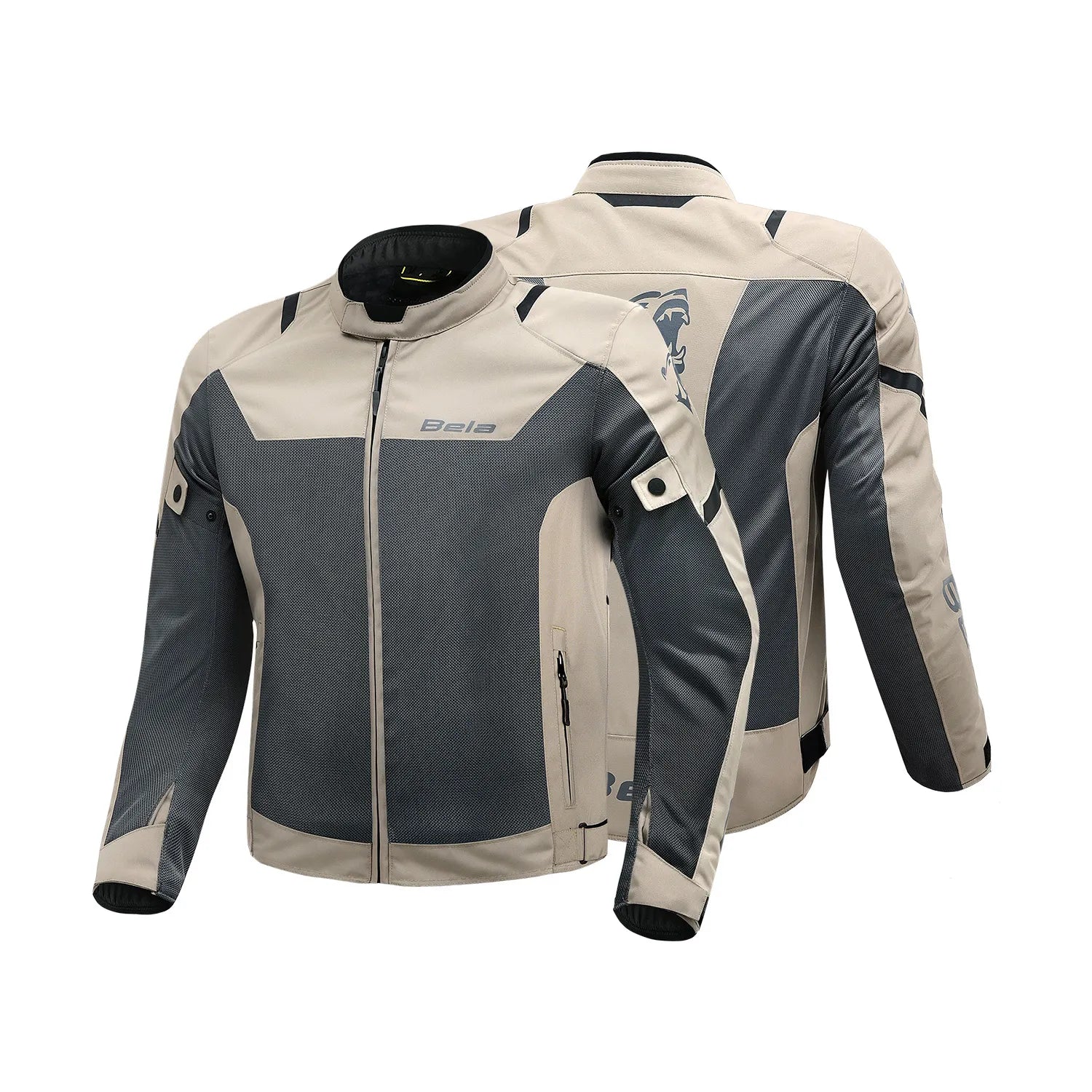BELA MESH PRO 2.0 MAN MOTORCYCLE SUMMER JACKET ICE BLACK