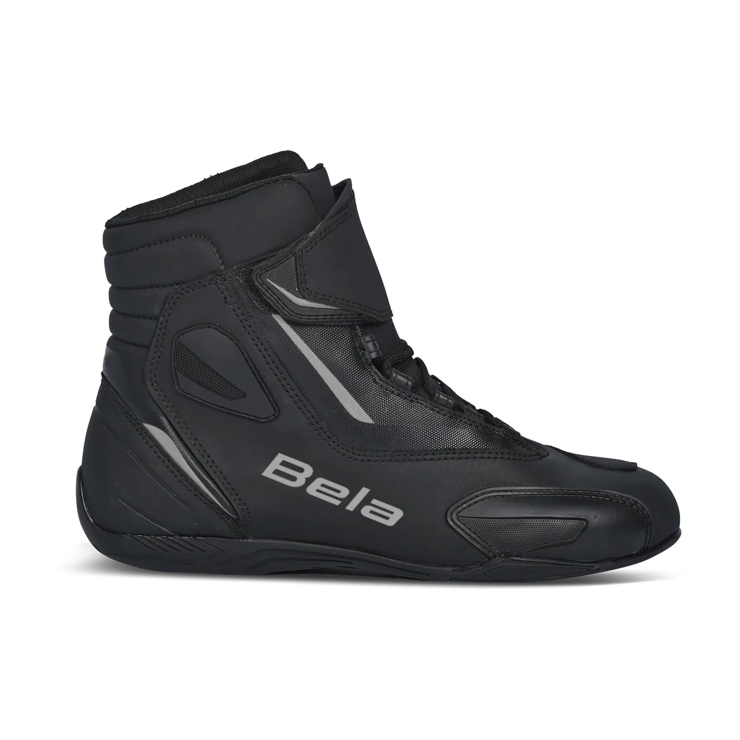 Botas de moto hombre BELA Mission WP negro vista lateral