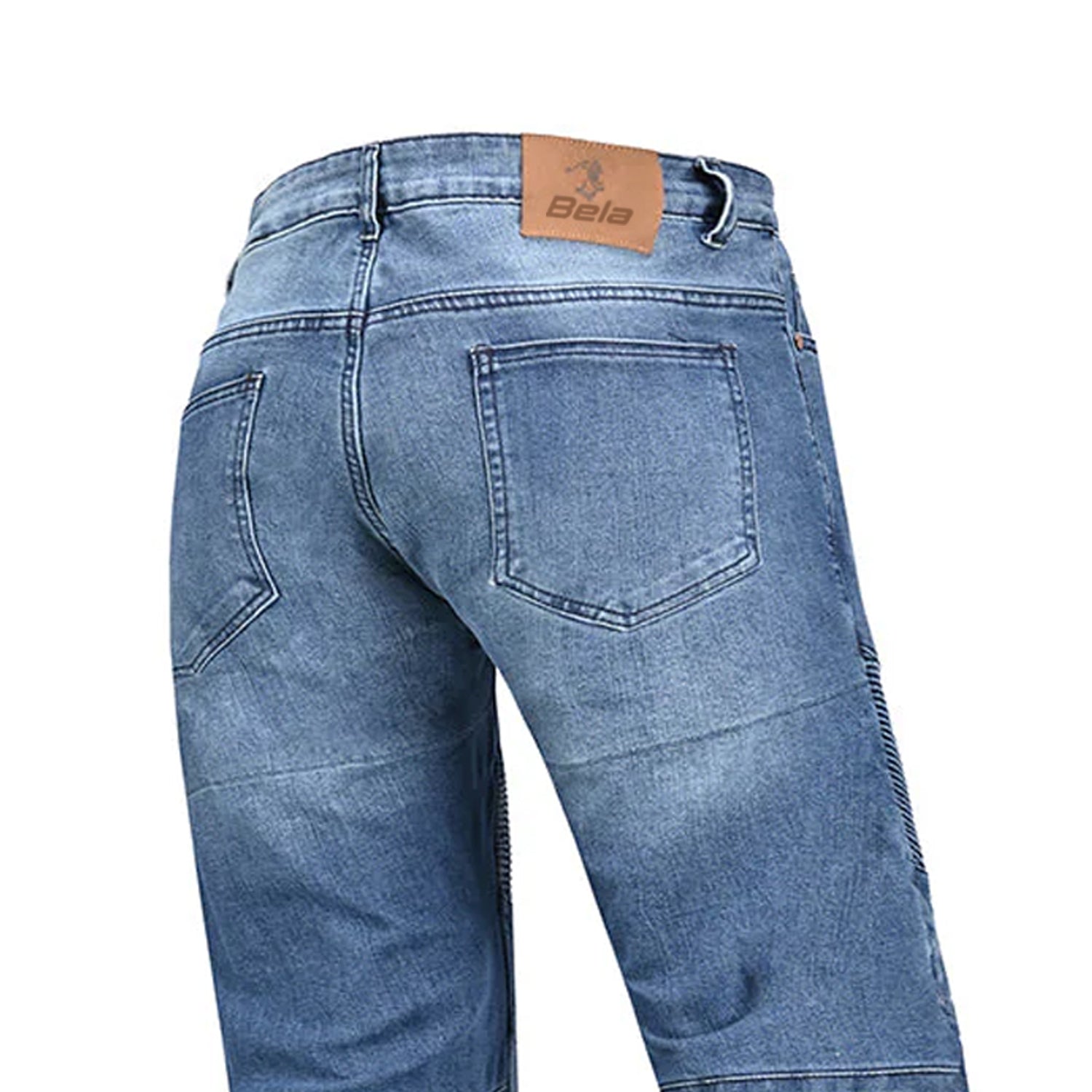 BELA PISTON (MXD-405) MEN MOTORCYCLE JEANS DIRTY BLUE