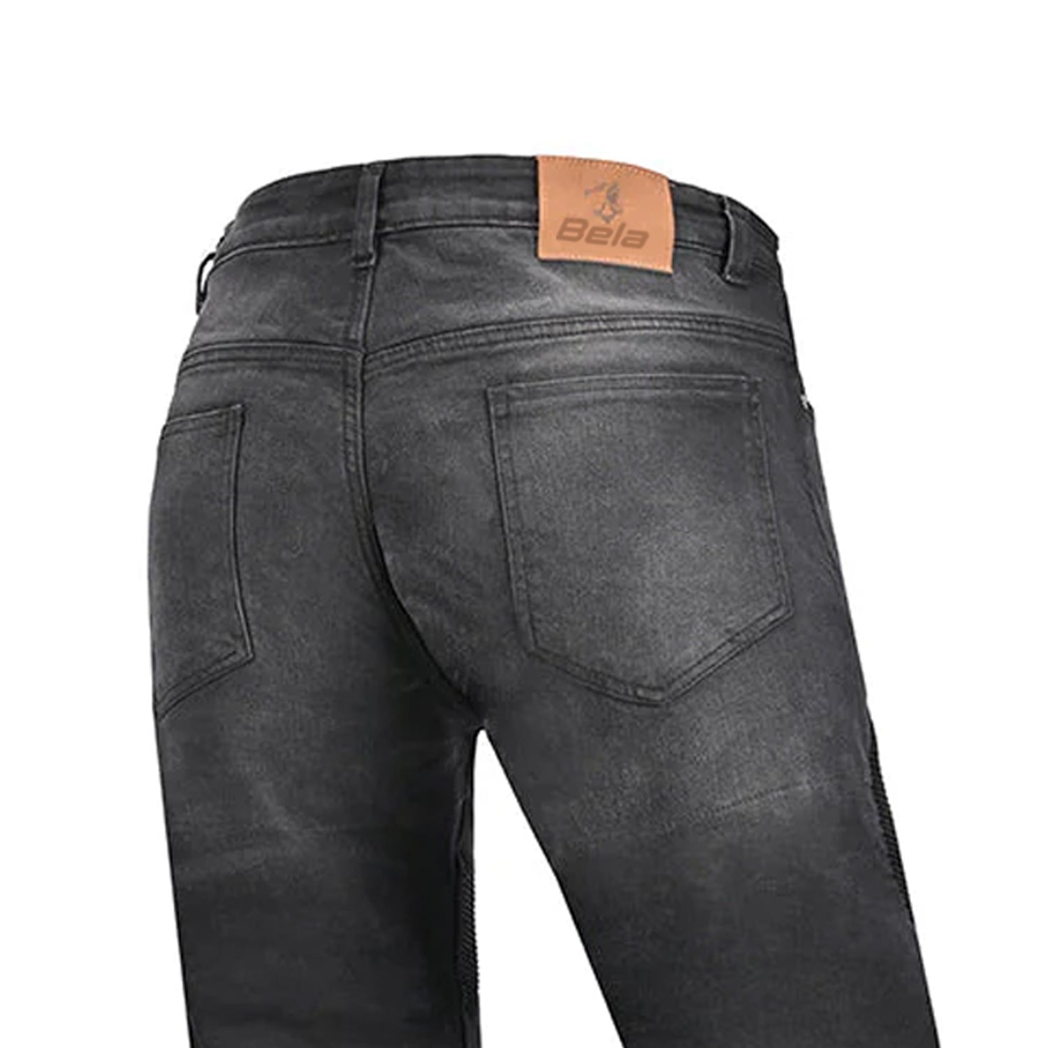 BELA Piston Motorcycle Denim Jeans 34L Black