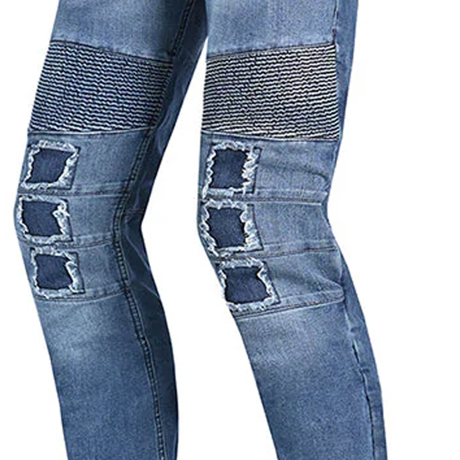 BELA Piston Motorcycle Denim Jeans 34L Blue