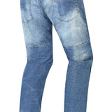 BELA Piston Men Motorcycle Jeans 32L Blue Spray
