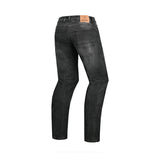 BELA RIO MEN MOTORCYCLE DENIM JEANS 32L RANDOM BLACK SPRAY