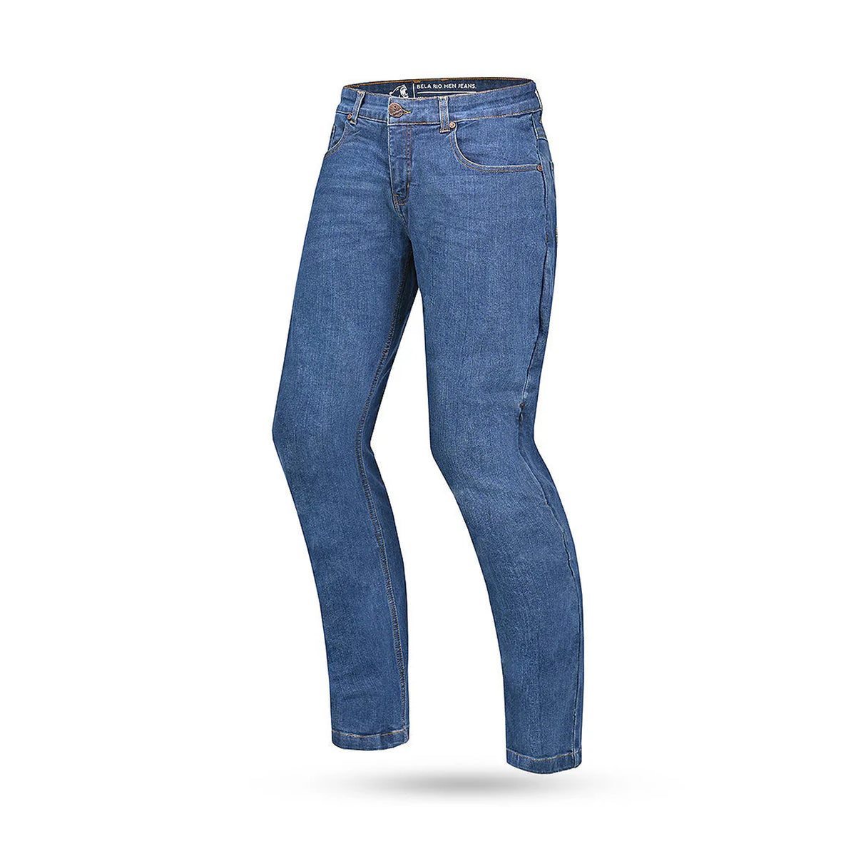 BELA RIO MEN MOTORCYCLE JEANS BLUE