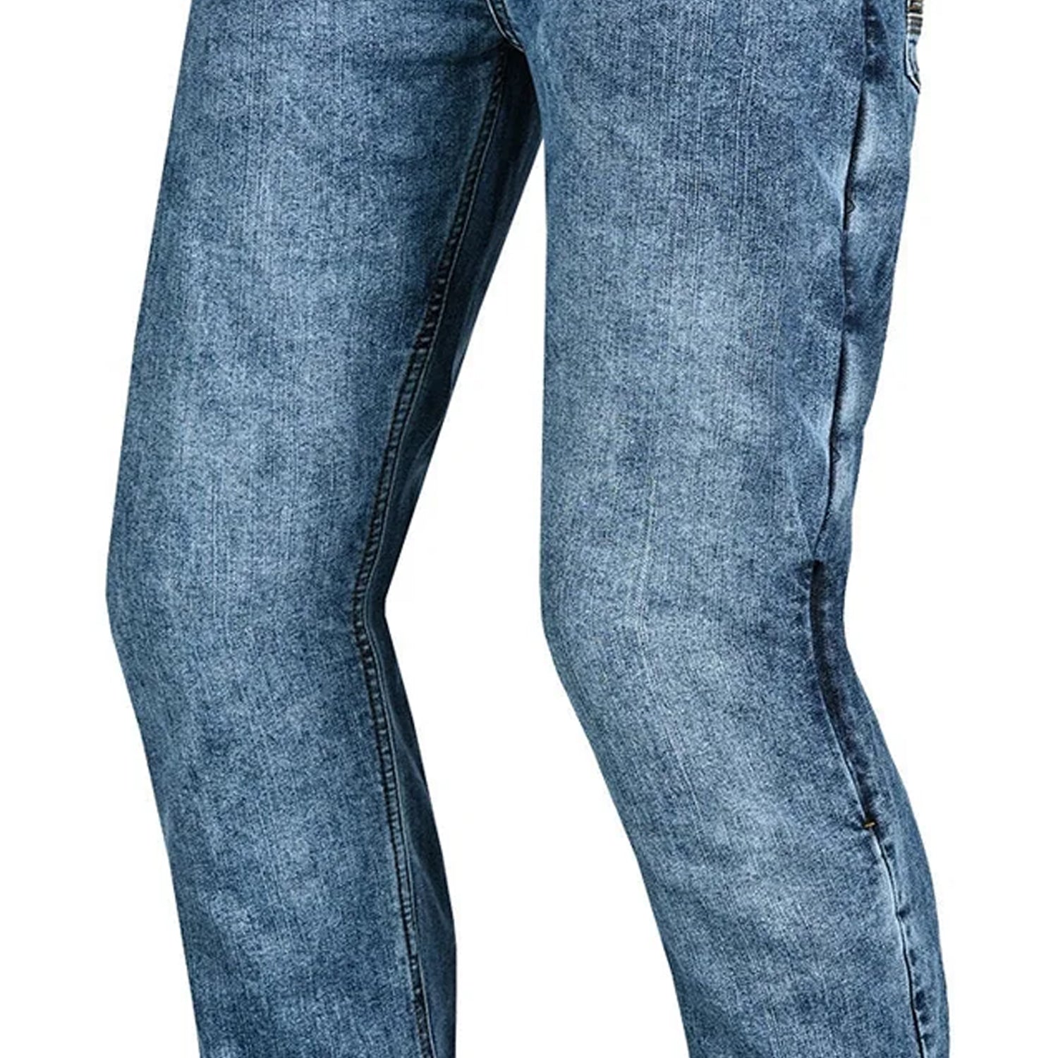 BELA RIO MOTORCYCLE DENIM JEANS 34L RANDOM BLUE SPRAY