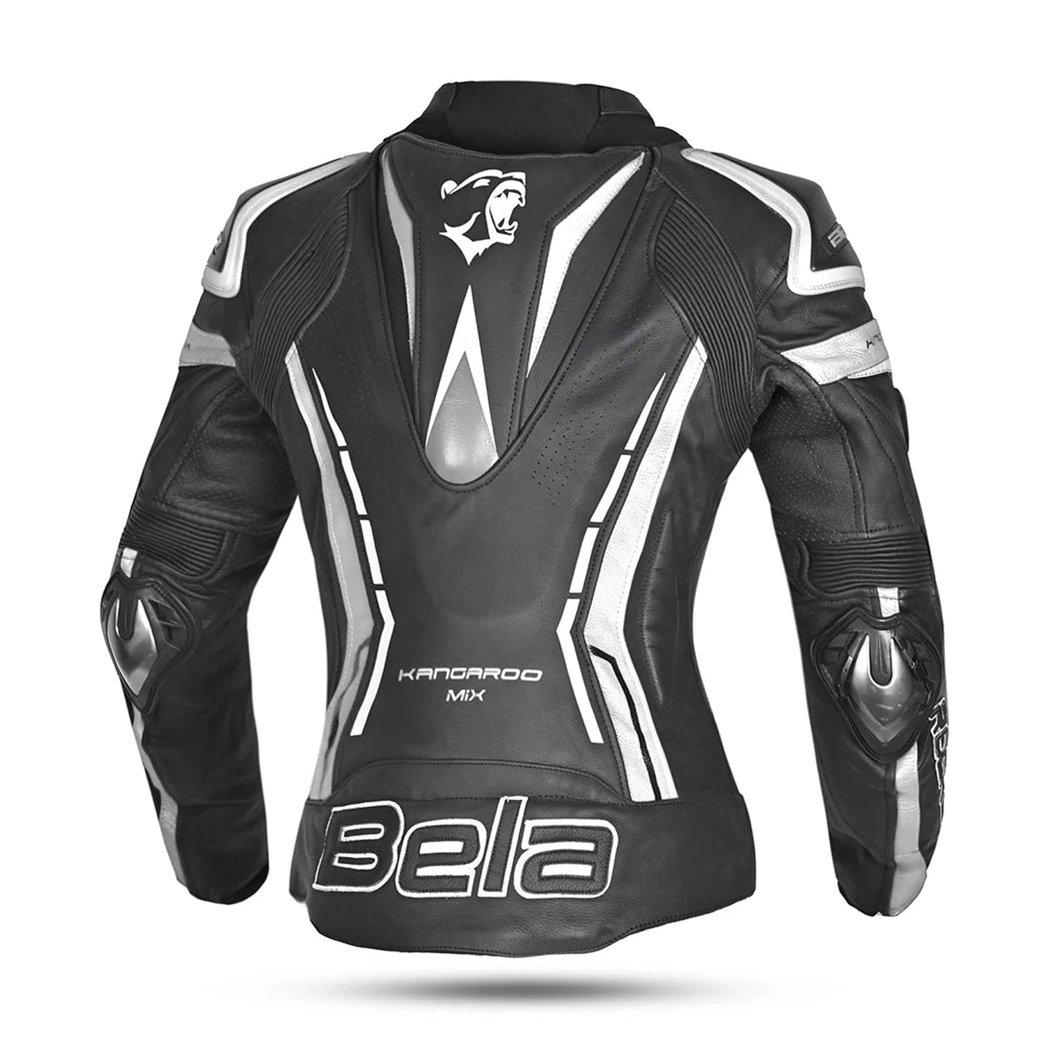 Bela Rocket Lady Leather Jacket Black/White