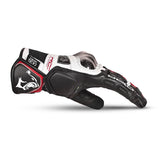 BELA Rocket Short Motorcycle Gloves White Red Black