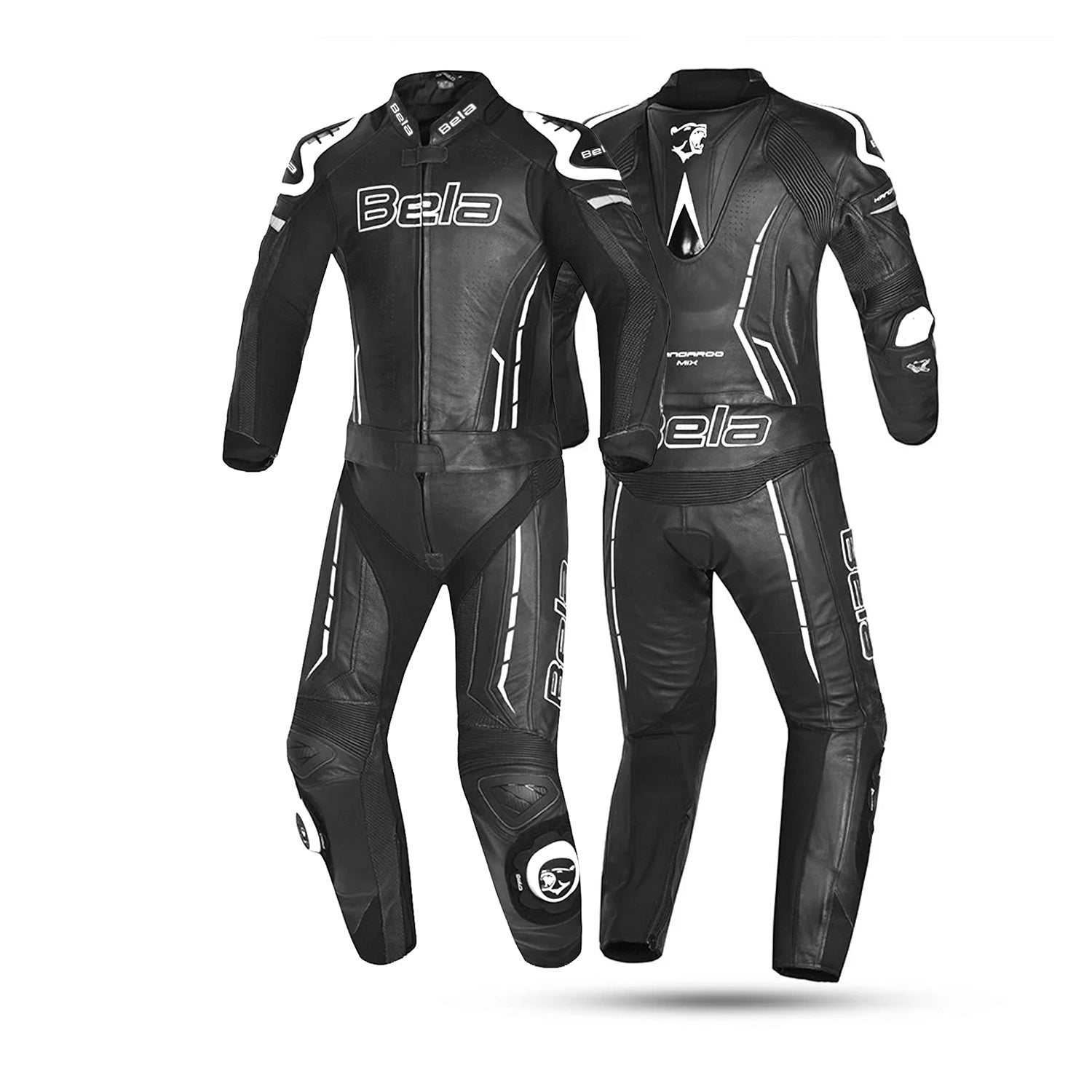 BELA Rocket Man Mix Kangroo 2PC Jumpsuit Black White