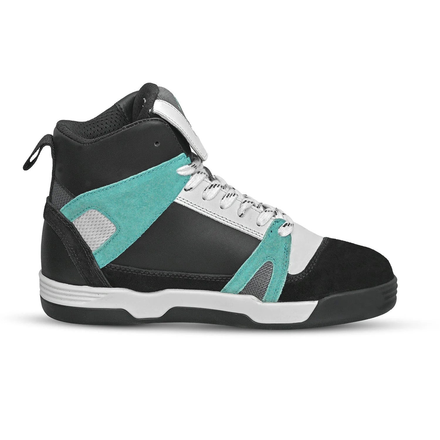 BELA Rover Lady Urban Motorcycle Boots Black White Turquoise