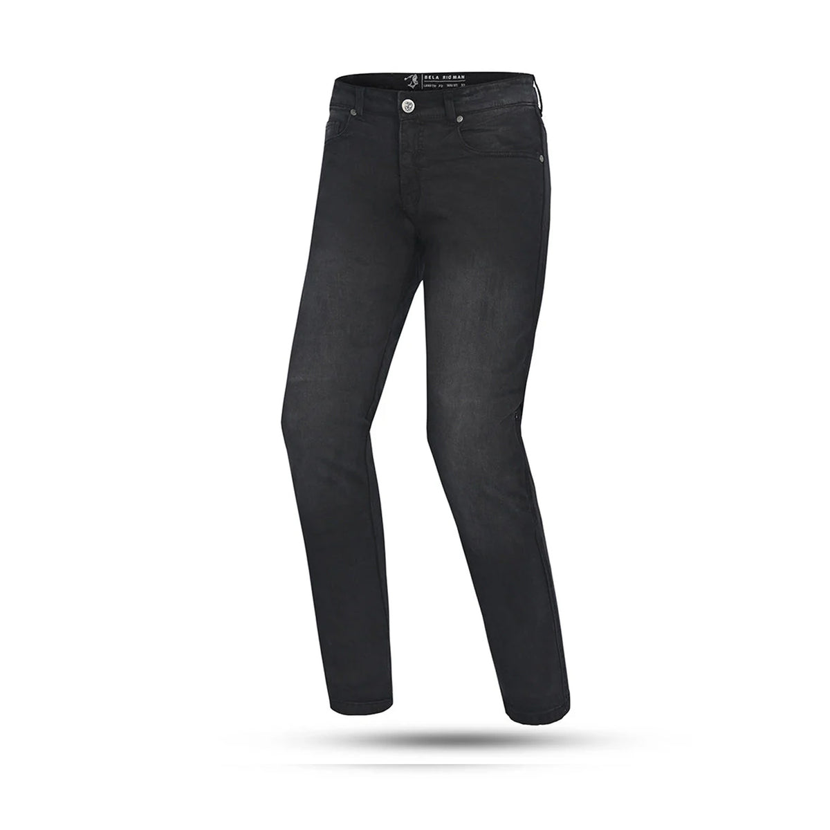 BELA RIO MEN MOTORCYCLE DENIM JEANS 34L RANDOM BLACK