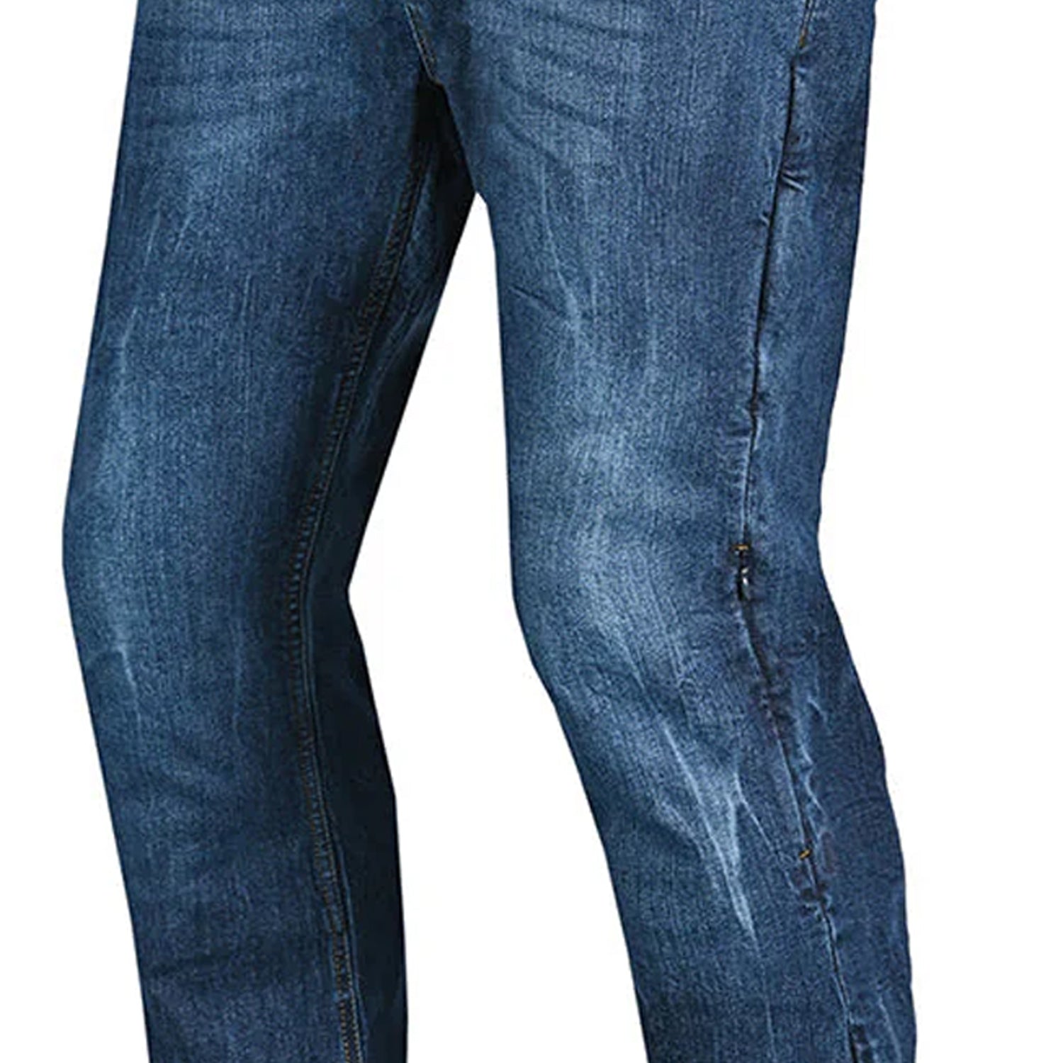 BELA RIO MEN MOTORCYCLE DENIM JEANS 34L TIE & DYE BLUE