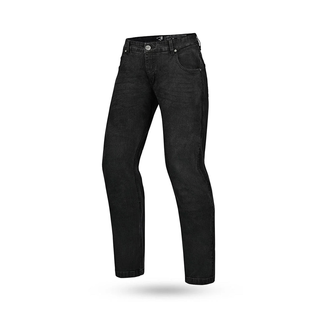 BELA RIO MEN MOTORCYCLE RIDING DENIM JEANS 34L BLACK