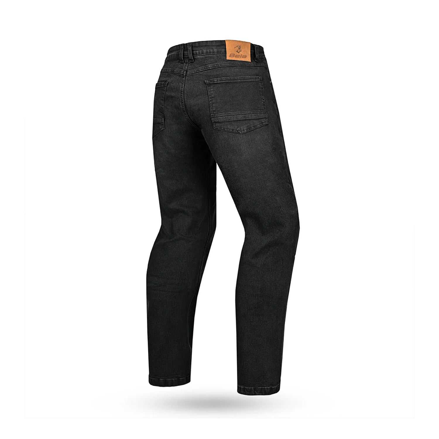 BELA RIO MEN MOTORCYCLE RIDING DENIM JEANS 34L BLACK