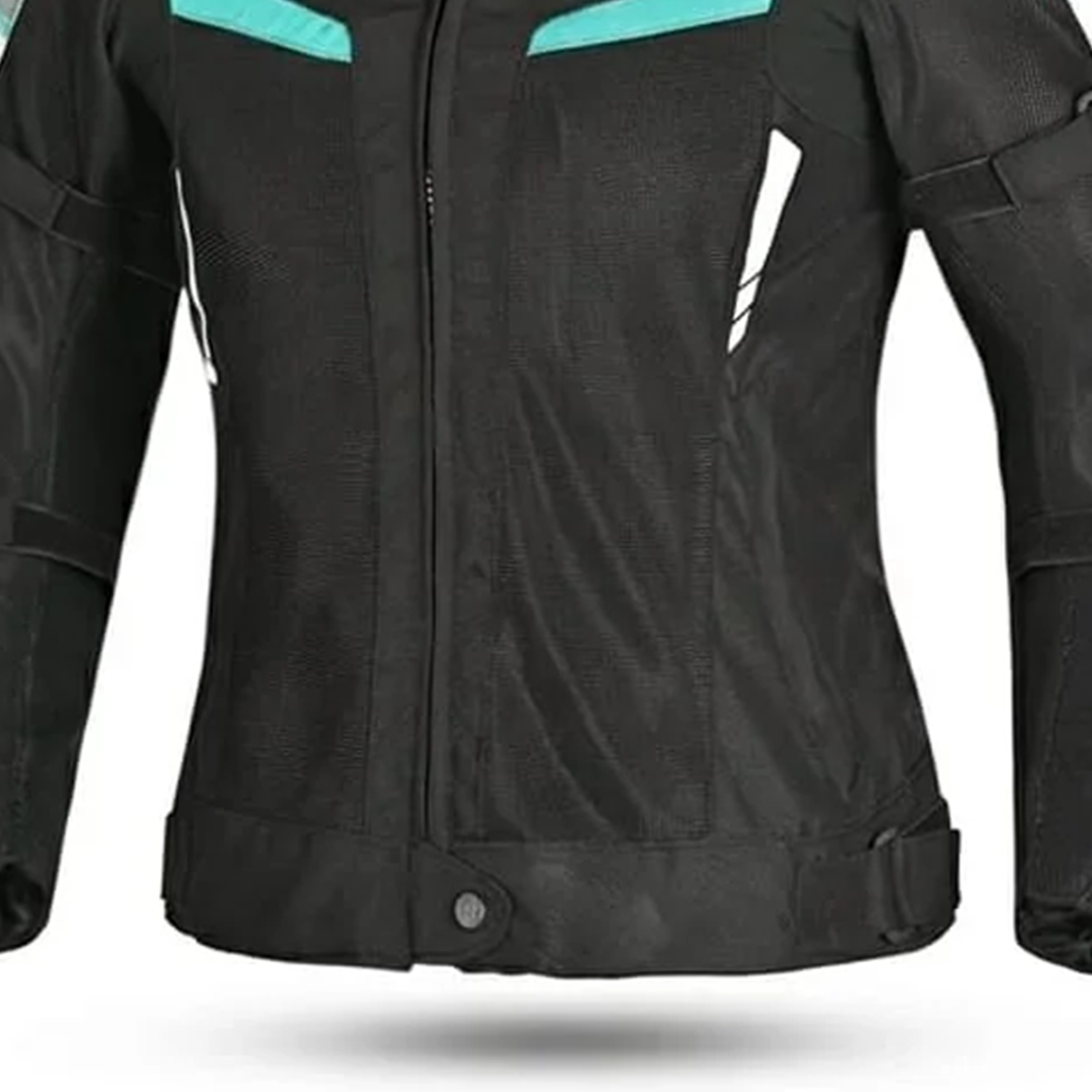 BELA Sprinter Lady Textile Motorcycle Jacket Black Turquoise
