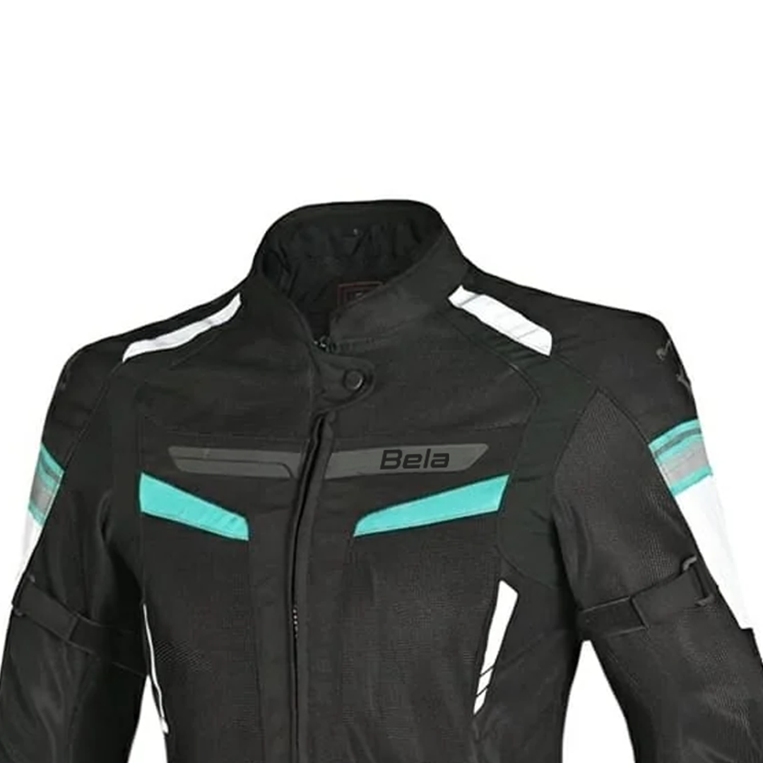 BELA Sprinter Lady Textile Motorcycle Jacket Black Turquoise